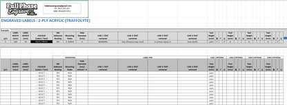 BULK QUOTE - Custom Traffolyte Label